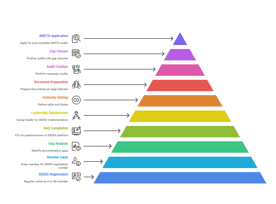 Best SEDEX Audit Certification In Sikkim, India 1 Steps for Acquiring SEDEX SMETA Certification
