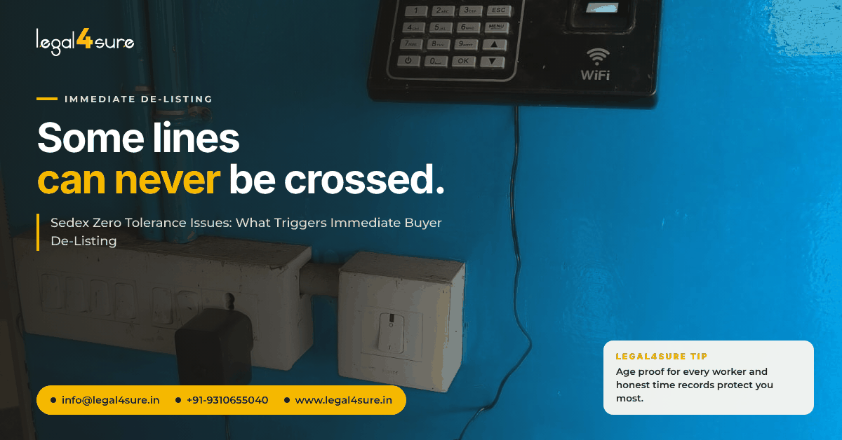 Sedex Zero Tolerance Issues: What Triggers Immediate Buyer De-Listing 1 Legal4Sure 06 Zero Tolerance Issues Banner21